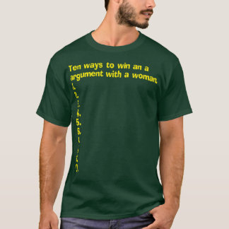 Camiseta Uma Lista Vazia De Como Ganhar Um Argumento Com Um