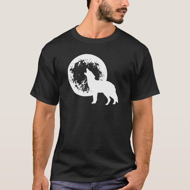 Camiseta Uma lua do lobo (Frente)