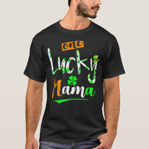 Camiseta Uma Lucky Mama Encantada Irlandesa Sortuda Cute Pa