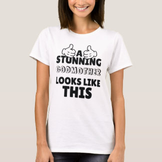 Camiseta Uma madrinha maravilhosa parece um presente engraç