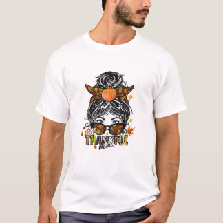 Camiseta Uma Mãe Agradável, outono, Ação de Graças Engraçad