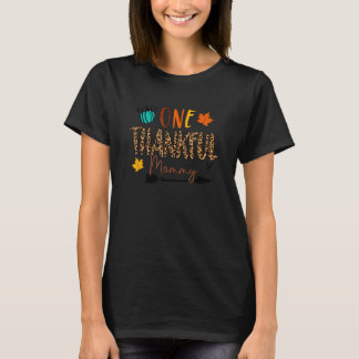 Camiseta Uma Mãe Agradecida Dia de Ação de Graças Abóbora L