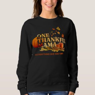 Camiseta UMA MÃE AGRADECIDA Stylish Dia de Ação de Graças