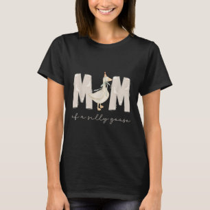 Camiseta Uma Mãe de Ganso Boba 1º Primeiro Aniversário Famí