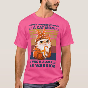 Camiseta Uma Mãe de Gato Sensibilização para a Esclerose Mú