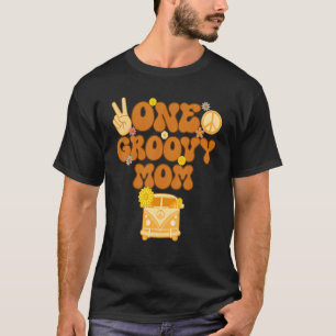 Camiseta Uma Mãe de Groovy Retraiu Mãe A Flora Hippie dos a