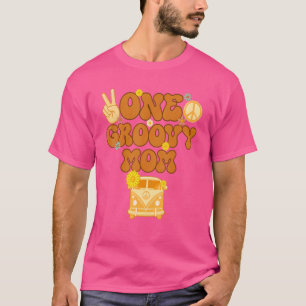 Camiseta Uma Mãe de Groovy Retraiu Mãe A Flora Hippie dos a