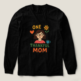 Camiseta Uma Mãe Grata – Mãe de Desenho Animado com Óculos