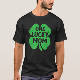 Camiseta Uma Mãe Sortuda Dia de São Patrício Engraçada Mamã