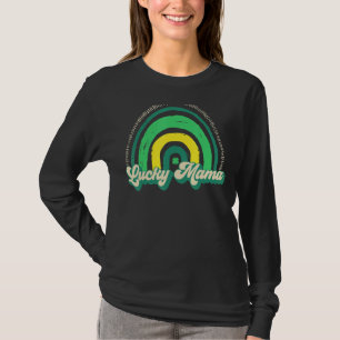 Camiseta Uma Mãe Sortuda Para A Mãe De Ruas Recém-Nascidas