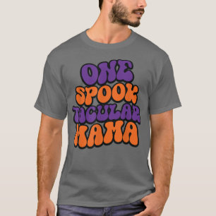 Camiseta Uma Mama Spooky - Gráfico do Halloween Groovy