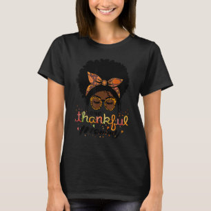 Camiseta Uma Mamãe agradecida As Mulheres Afro-Americanas Q