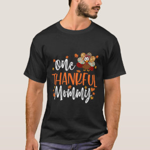 Camiseta Uma Mamãe agradecida Família de Ação de Graças Mat