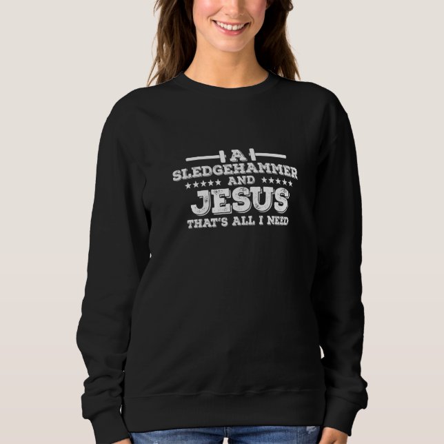 Camiseta Uma Marreta e Jesus É Tudo Que Eu Preciso Casa (Frente)