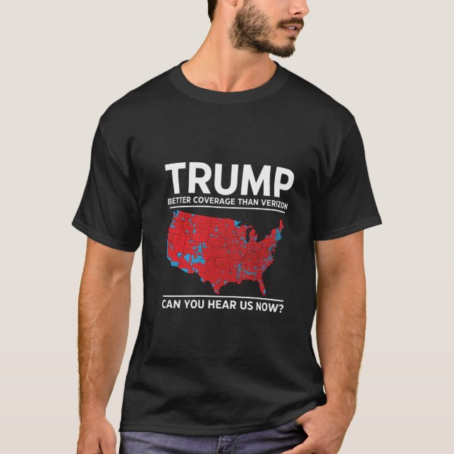 Camiseta Uma melhor cobertura do que o republicano Verizon (Frente)