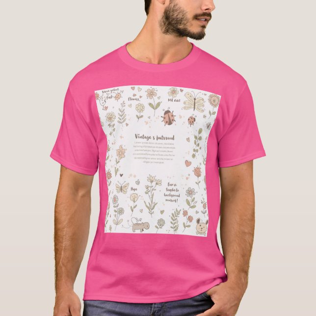 Camiseta Uma melodia viva do mundo do doodle mágico (Frente)