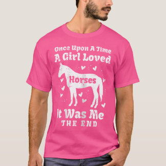 Camiseta Uma Menina Adorava Cavalos Cavalos De Cavalo Andan