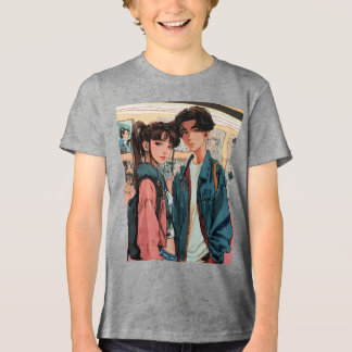 Camiseta Uma menina de 18 anos desenhar uma foto