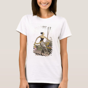 Camiseta Uma menina de Ronggeng ou de dança, chapeia 21 do