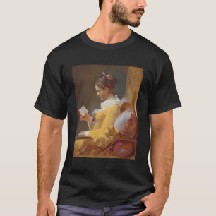 Camiseta Uma Menina Lendo Por Jean Honore Fragonard