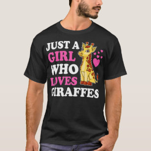 Camiseta Uma Menina Que Ama Girafas