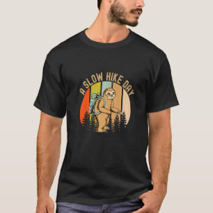 Camiseta Uma Mochila Para Caminhada Lenta De Preguiça Para 