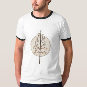 Camiseta Uma montanha simples e um combo solar