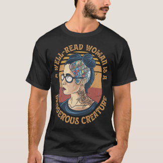 Camiseta Uma Mulher Bem Lida É Um Nerd Perigoso