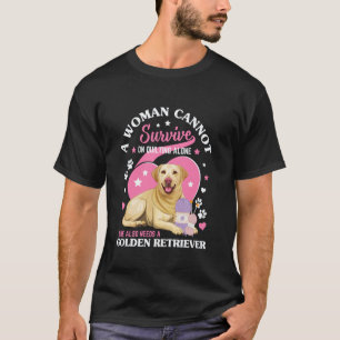 Camiseta Uma Mulher Não Pode Sobrevir Apenas Com Quilting G