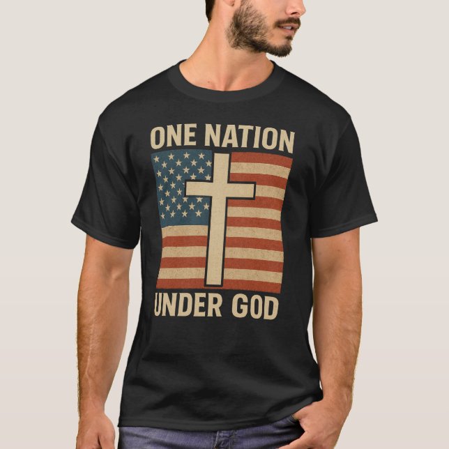 Camiseta Uma nação sob Deus (Frente)