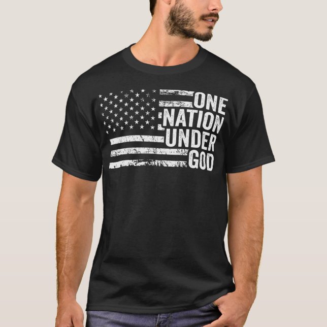 Camiseta Uma nação sob Deus (Frente)