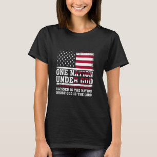 Camiseta Uma Nação Sob Deus Abençoada É A Nação Cujo G