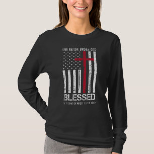 Camiseta Uma Nação Sob Deus Bandeira Americana Chris Patrió