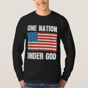 Camiseta Uma Nação Sob Deus Bandeira Americana Chris Patrió