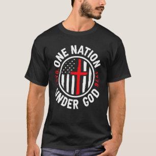 Camiseta Uma Nação sob Deus Bandeira Americana Patriótica 4