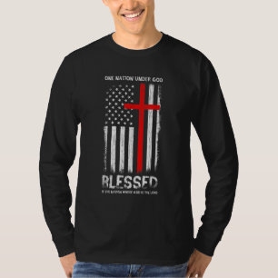 Camiseta Uma nação sob Deus EUA Patriot Veteran