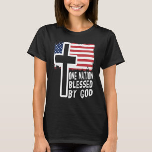 Camiseta uma nação sob deus jesus nós sinalizamos homens cr