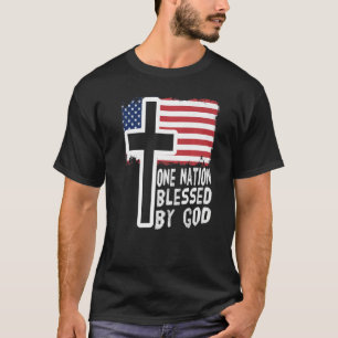 Camiseta uma nação sob deus jesus nós sinalizamos homens cr