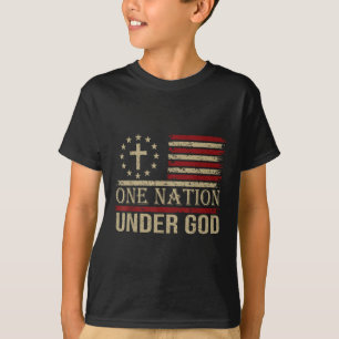 Camiseta Uma Nação Sob Deus Orgulho América Nós Bandeira Je