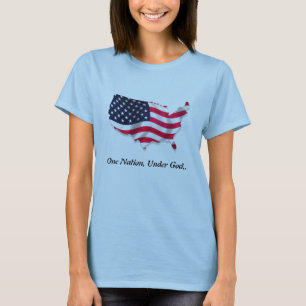 Camiseta Uma nação, sob o deus.