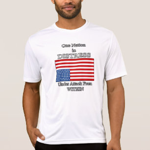 Camiseta "UMA NAÇÃO T na AFLIÇÃO"