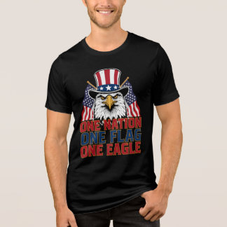 Camiseta Uma Nação Uma Bandeira Uma Águia Patriótica 