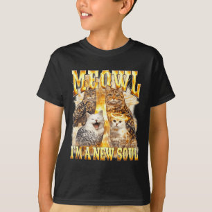 Camiseta Uma Nova Alma Meowl Safada Coruja Gato