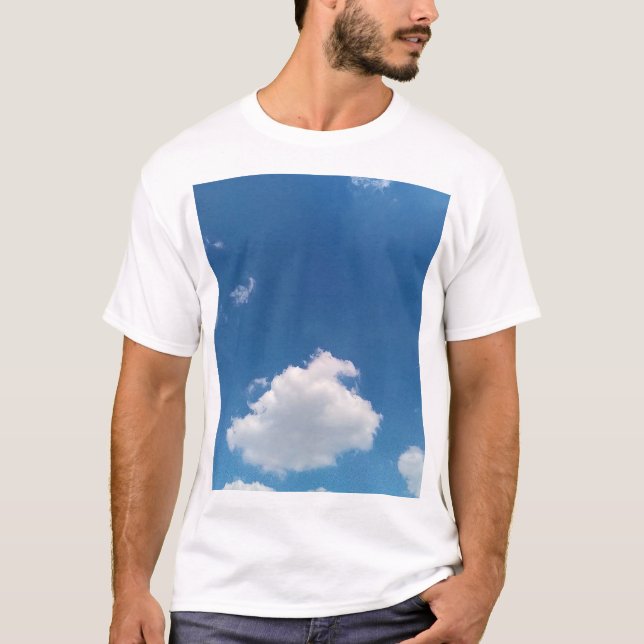 Camiseta Uma nuvem simples (Frente)