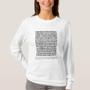 Camiseta Uma página 'do Grammaire Latine