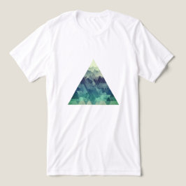 Camiseta Uma paisagem de montanha triangular geométrica