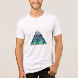 Camiseta Uma paisagem de montanha triangular geométrica