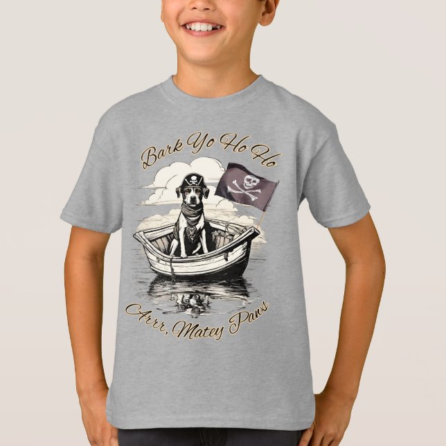 Camiseta Uma patas piratas para mim! (Frente)