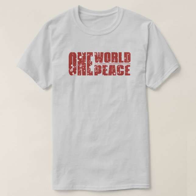 Camiseta Uma Paz Mundial (Frente do Design)