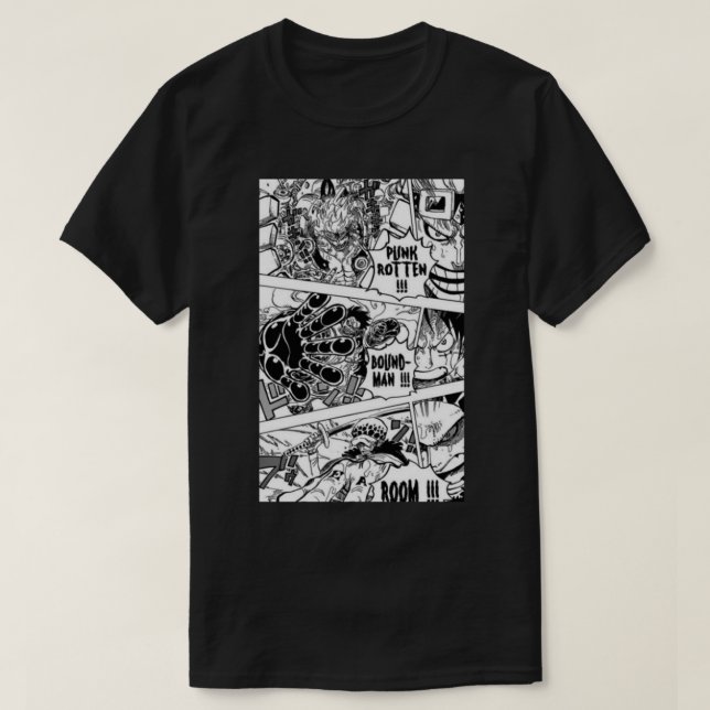 Camiseta Uma Peça Manga Clássica (Frente do Design)